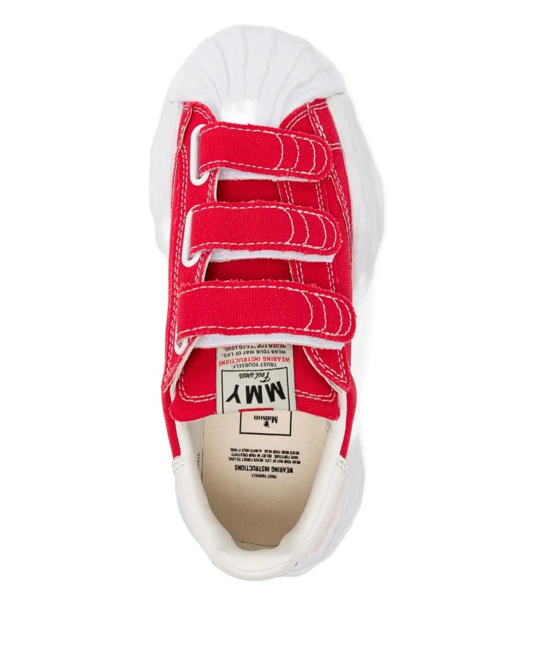 Maison Mihara Yasuhiro Pink Blakey Original Sole Canvas Low-Top Touch-Strap Sneakers for men