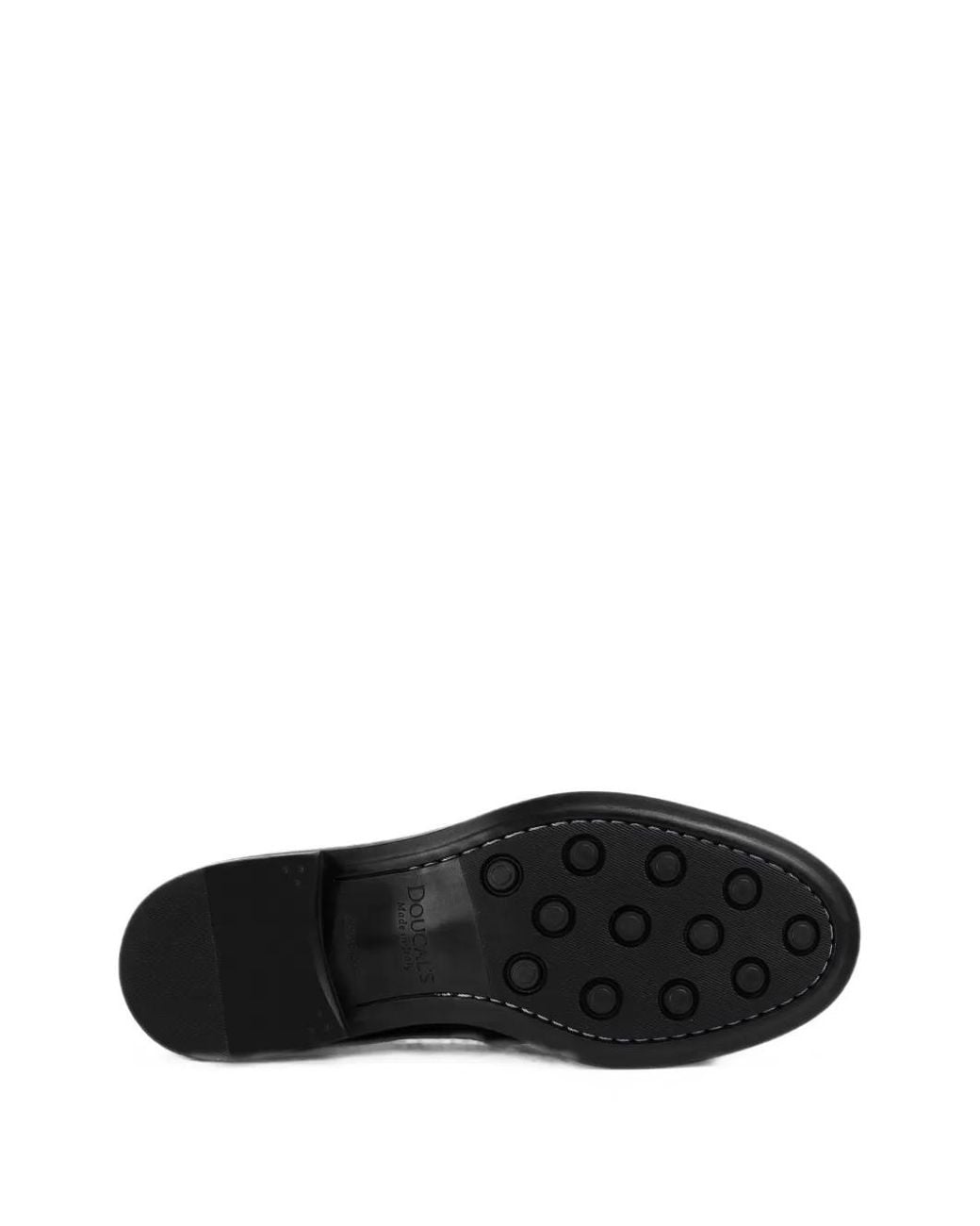 Doucal's Black Penny Leather Loafers