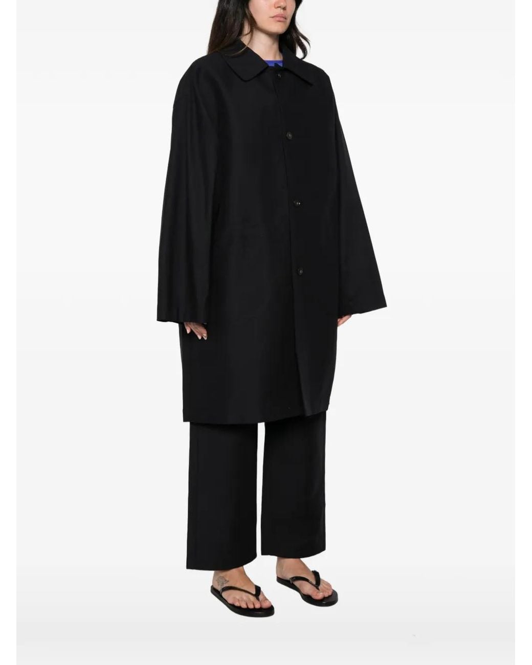 Sofie D'Hoore Black Ceren Button-Up Oversized Coat