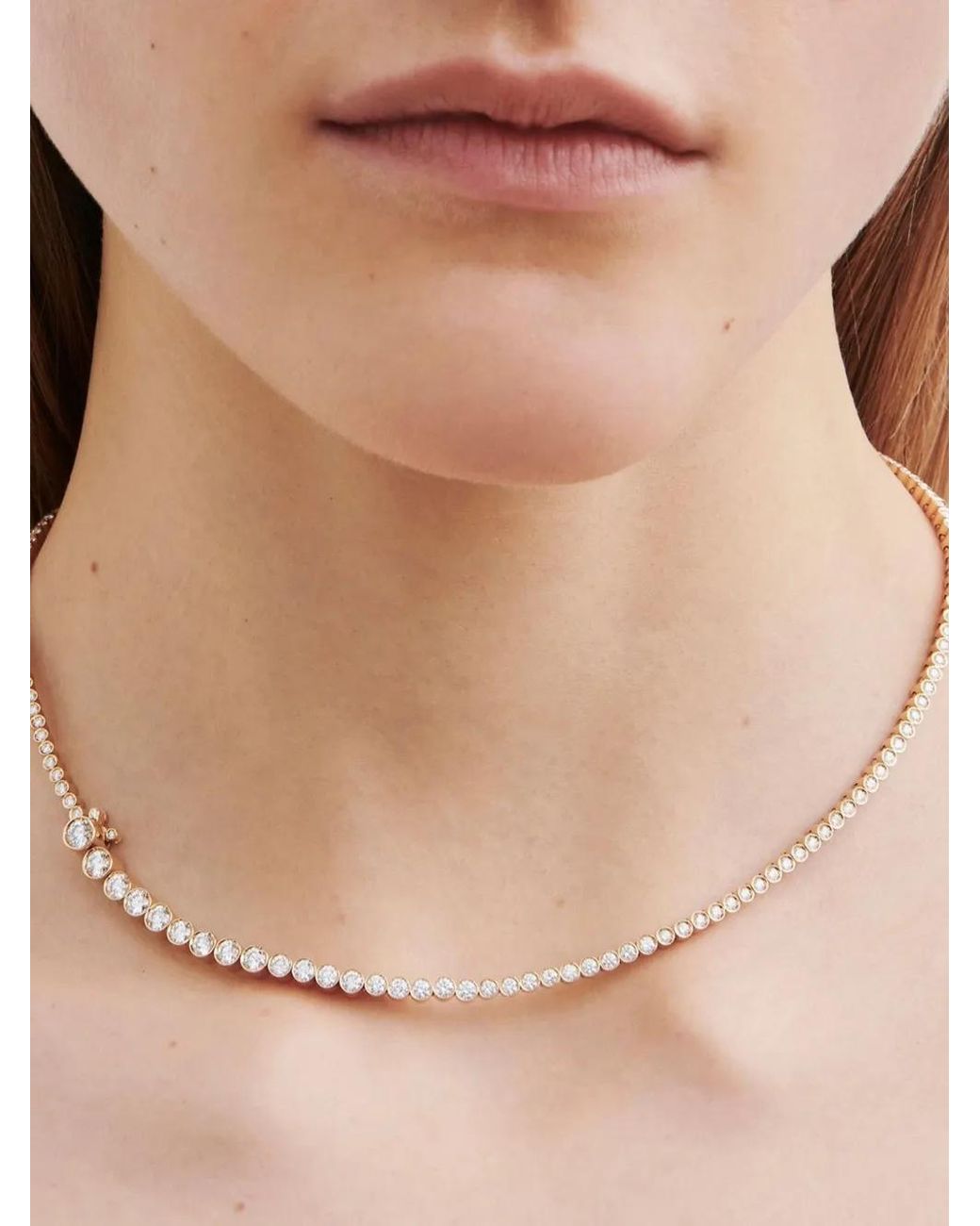 Sophie Bille Brahe Natural 18Kt Tennis Diamond Necklace
