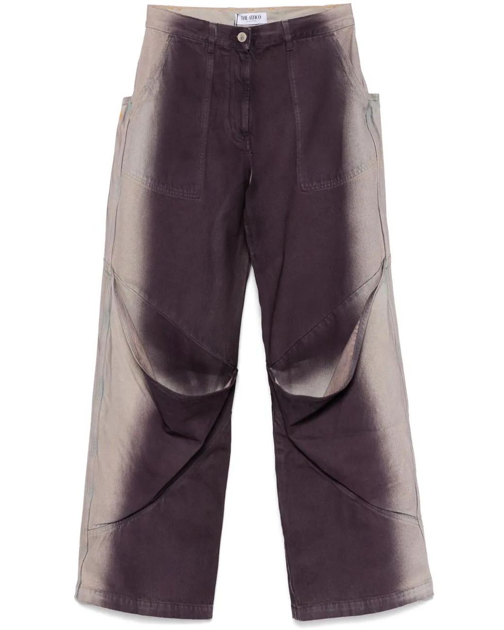 The Attico Purple Long Jeans