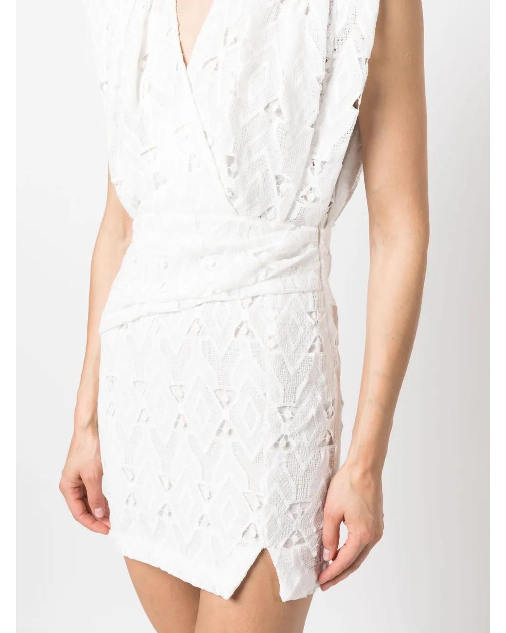 IRO White Wrap-Design Dress