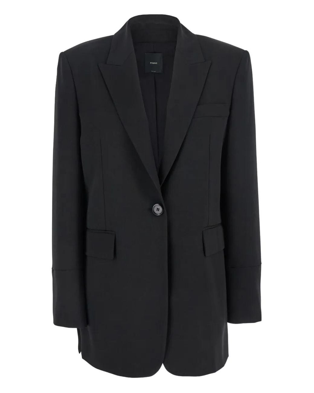 Pinko Black Single-Breasted Blazer