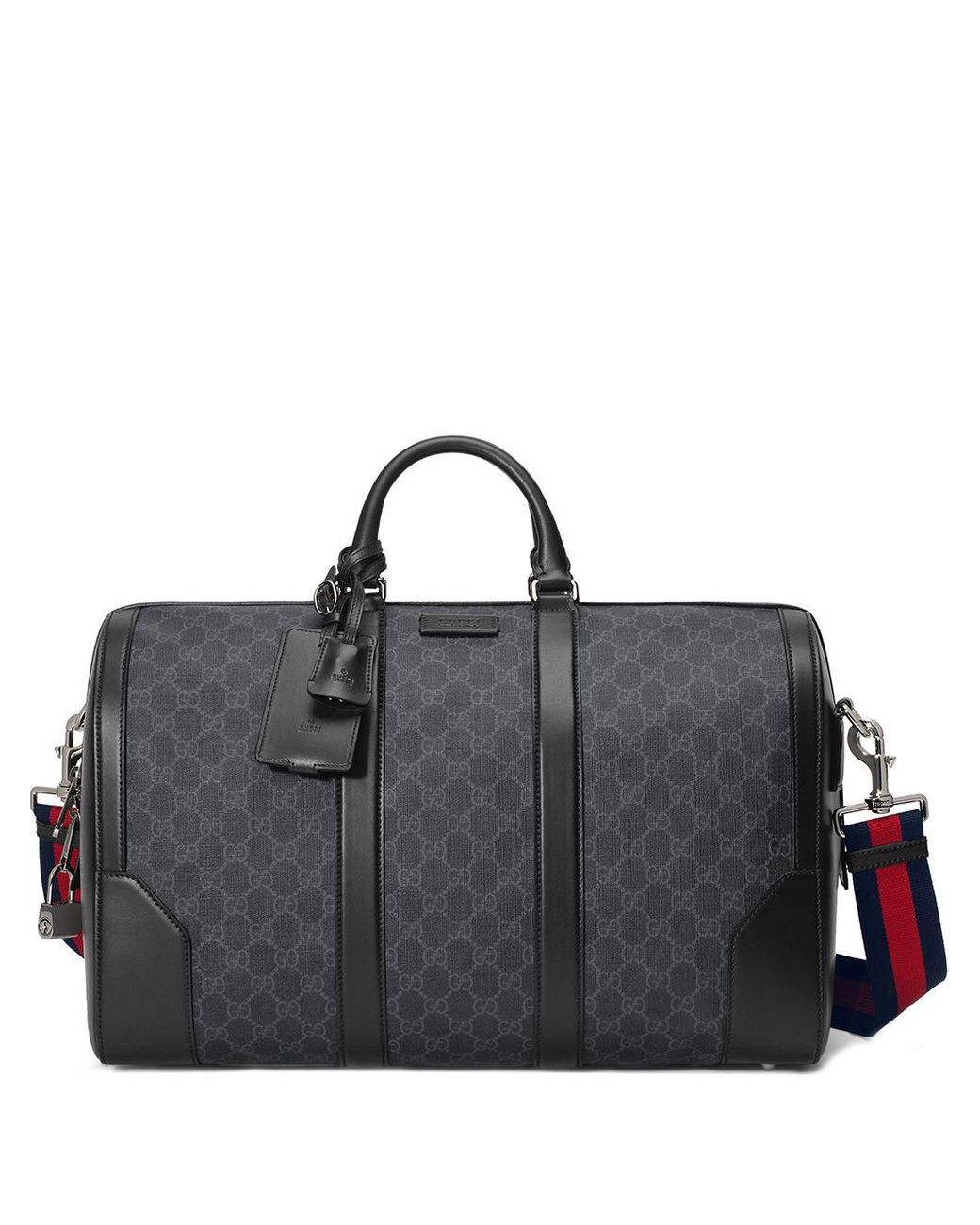 Gucci Large GG Duffle Bag in Black for Men | Lyst