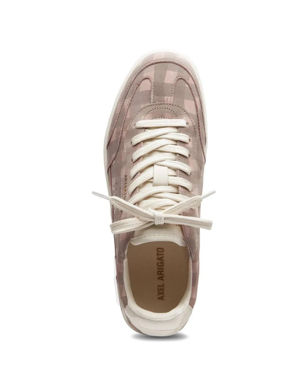 Axel Arigato Pink Dice T-Toe Gingham Sneakers for men