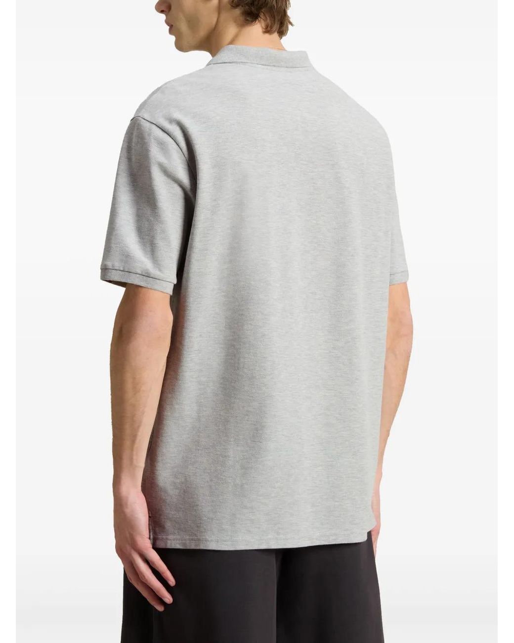 Woolrich Gray Cotton Piqué Polo Shirt for men