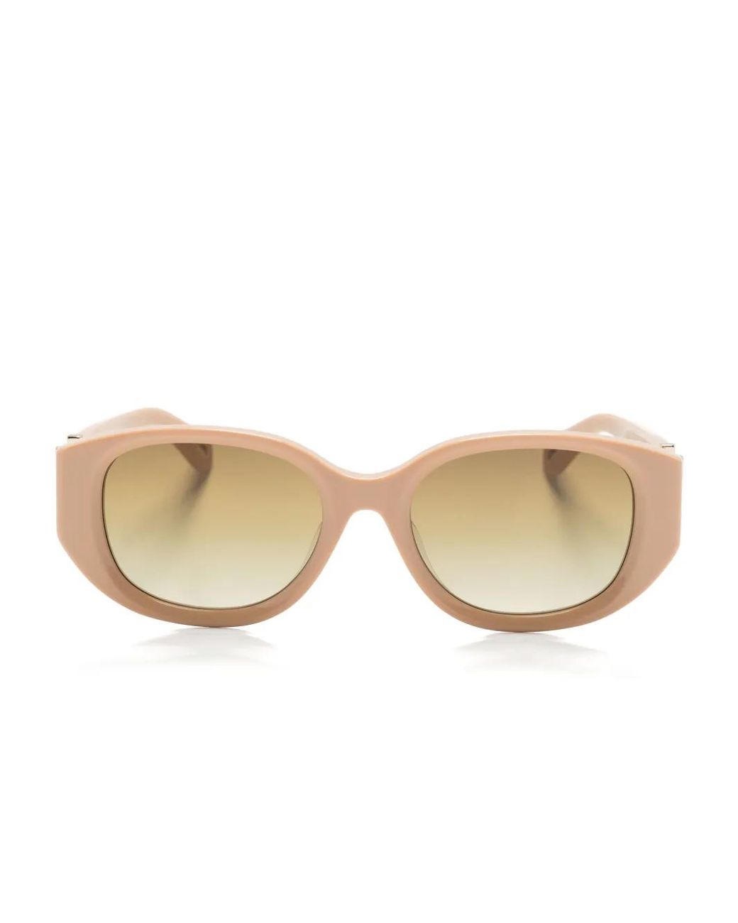 Chloé Natural Rectangle-Frame Sunglasses