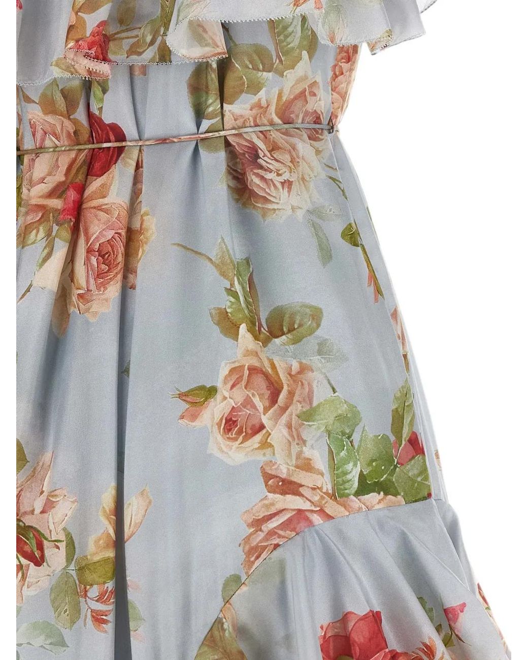 Zimmermann White Roselight Frill Maxi Dress
