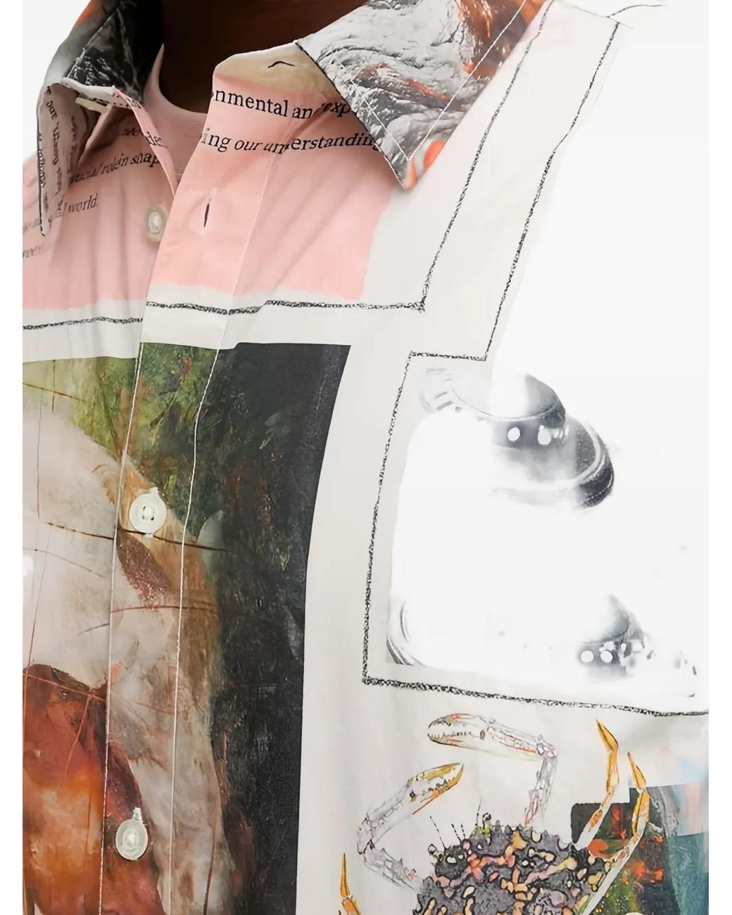 Desigual Natural Printed Shirt for men