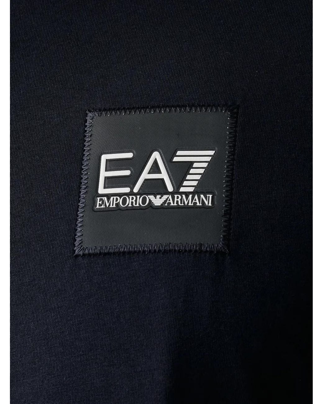 T-Shirt À Patch Logo EA7 pour homme en coloris Black
