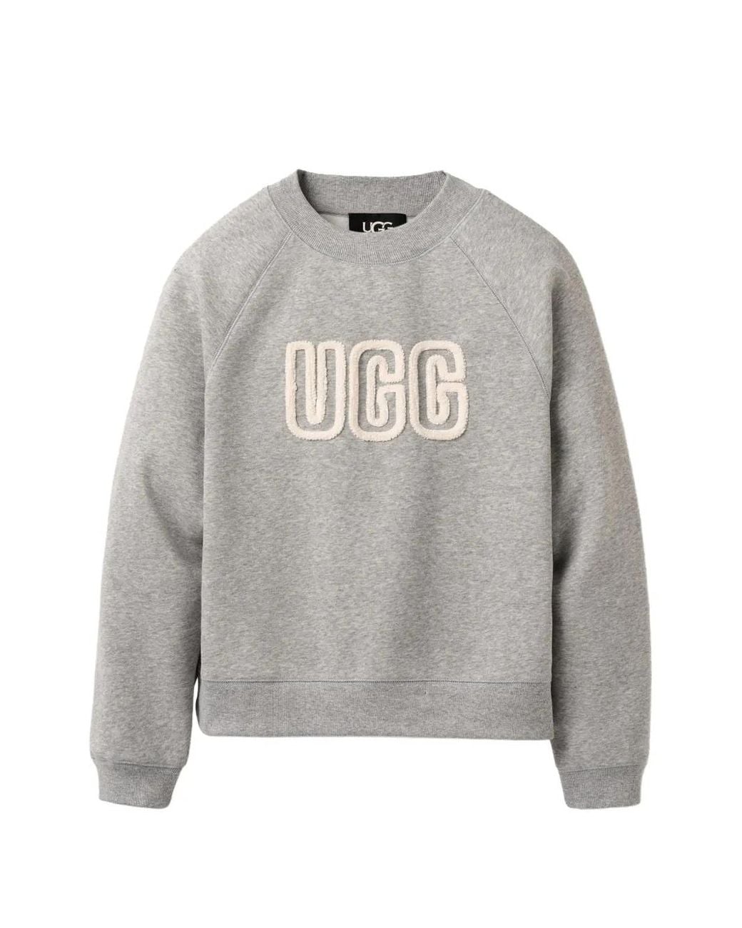 Ugg Gray Logo Crew-Neck Sweatshirt