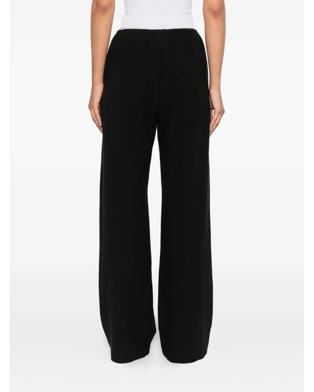 Nanushka Black Arvenn Elastic-Waist Trousers