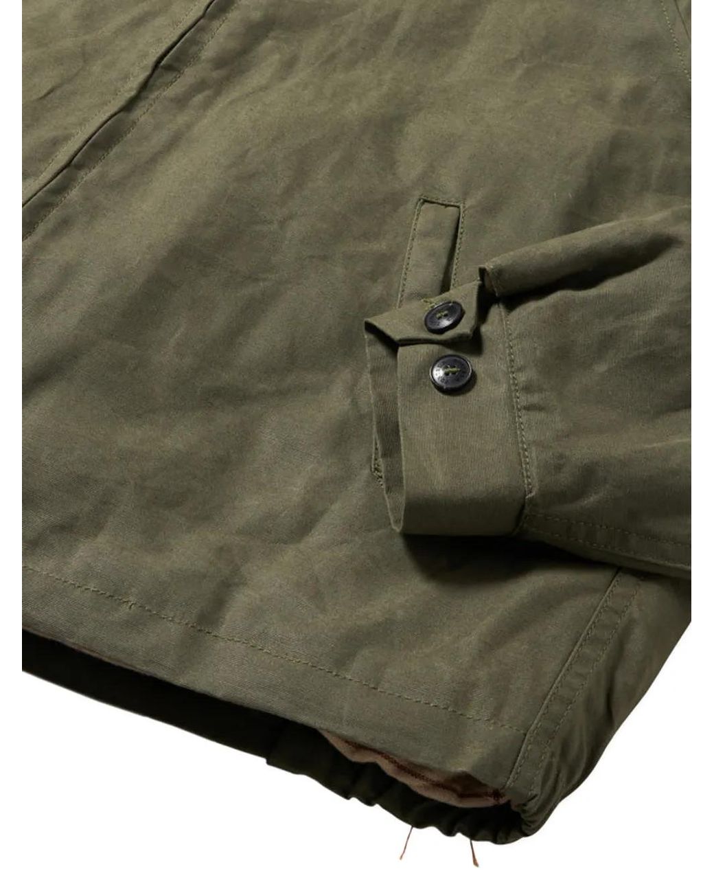 Fortela Green Carol Waxed Zip-Up Jacket for men