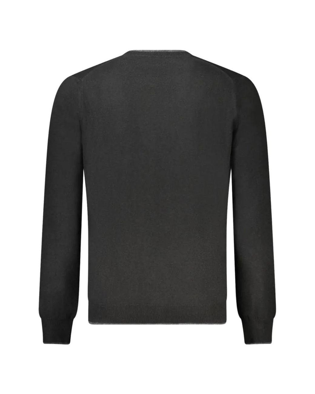 North Sails Black Logo-Patch Crew-Neck Sweater for men