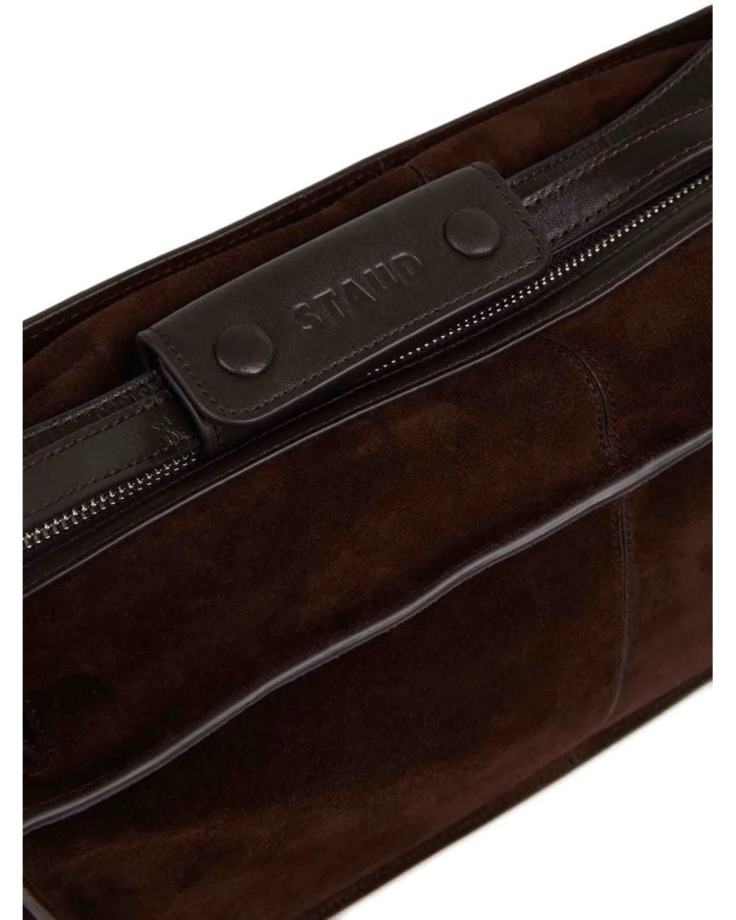 Staud Brown Harold Suede Bag