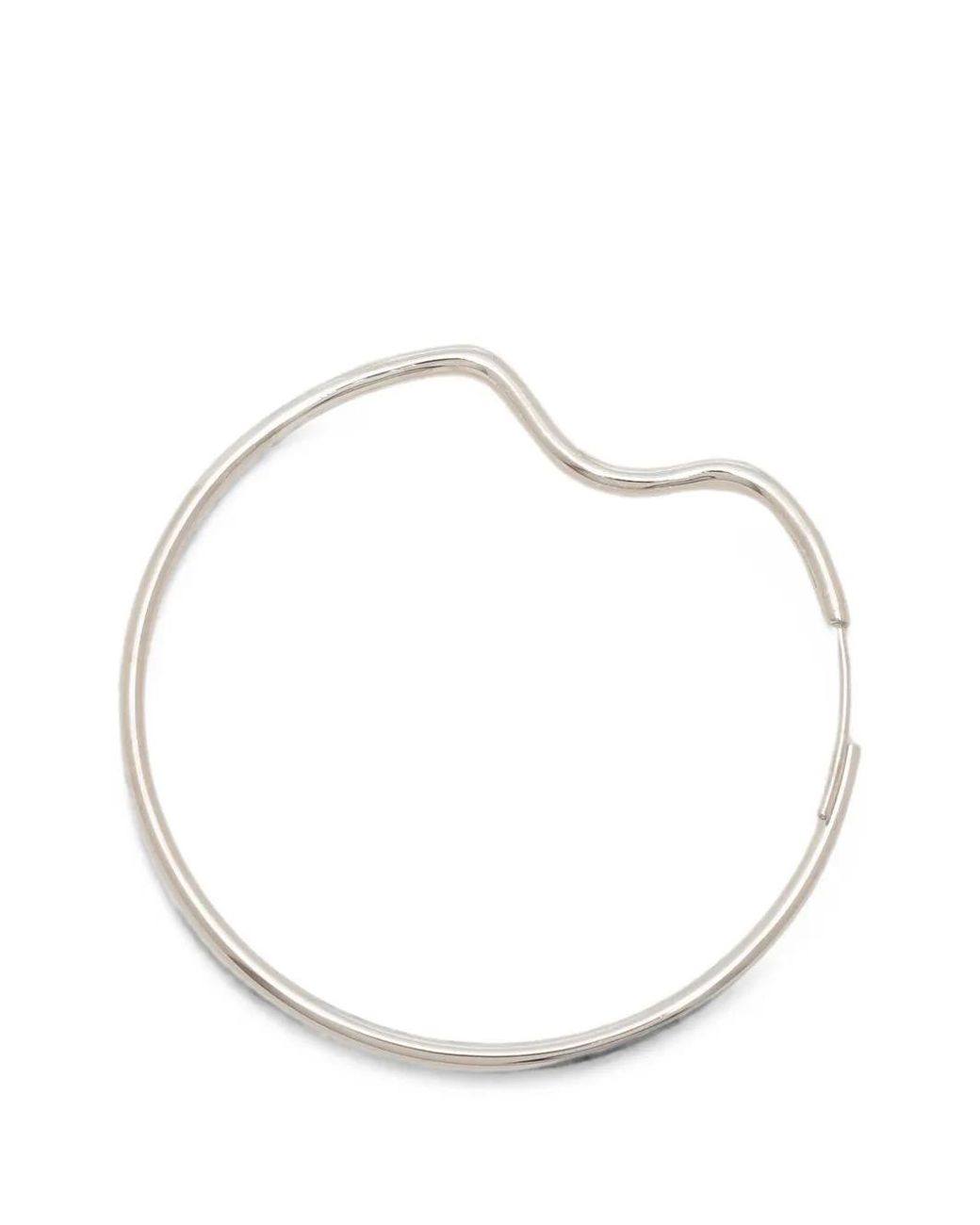 Maria Black White Copenhagen Hoop Earrings