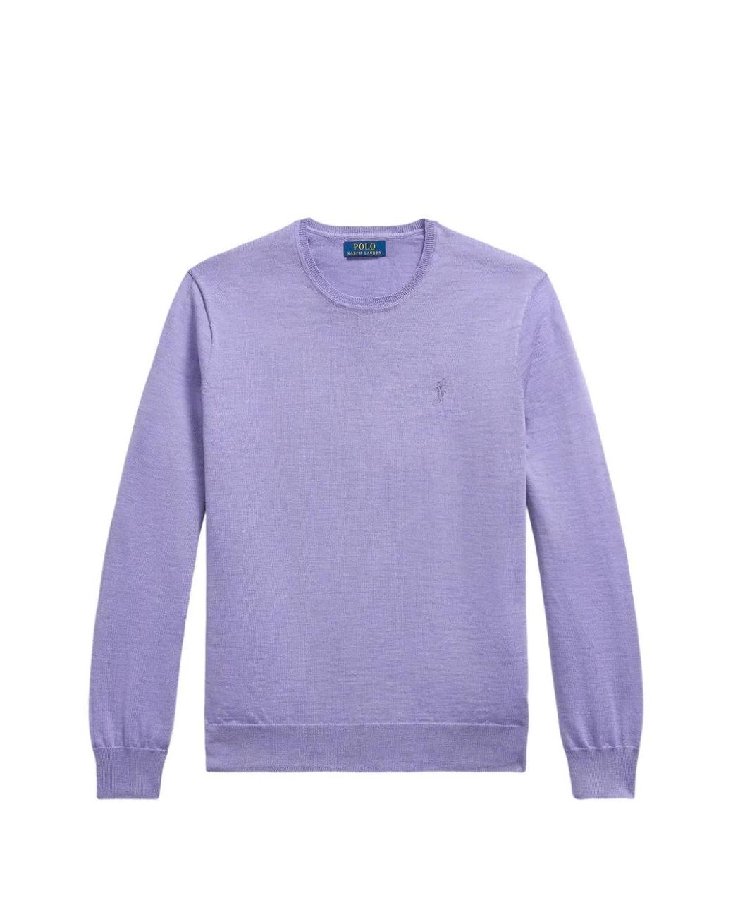 Polo Ralph Lauren Purple Washable-Wool Crewneck Jumper for men