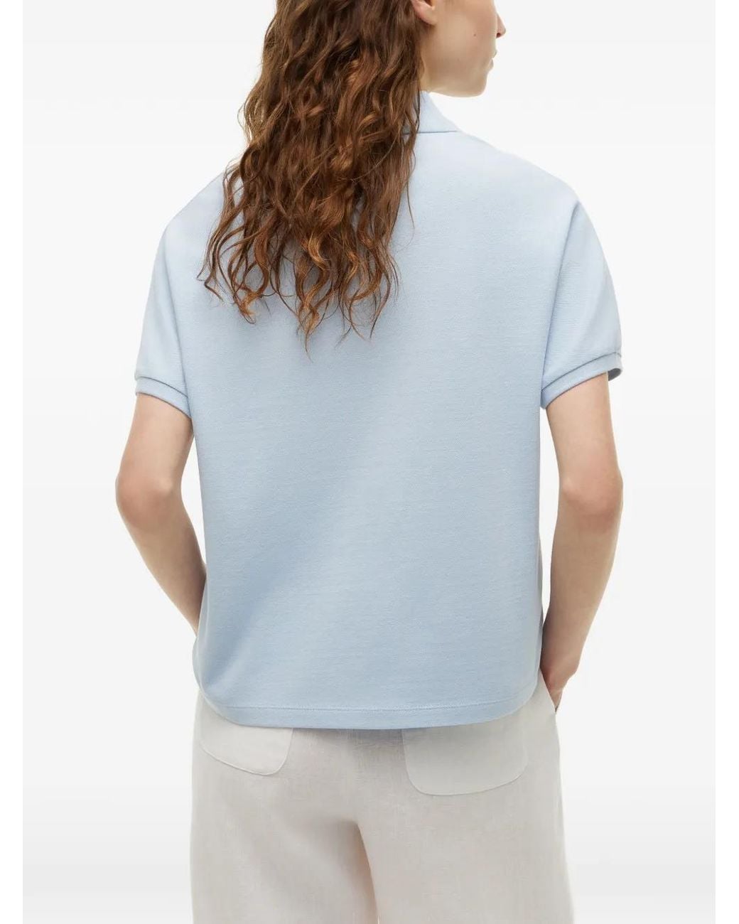 Tommy Hilfiger Blue Logo-Embroidered Polo Shirt