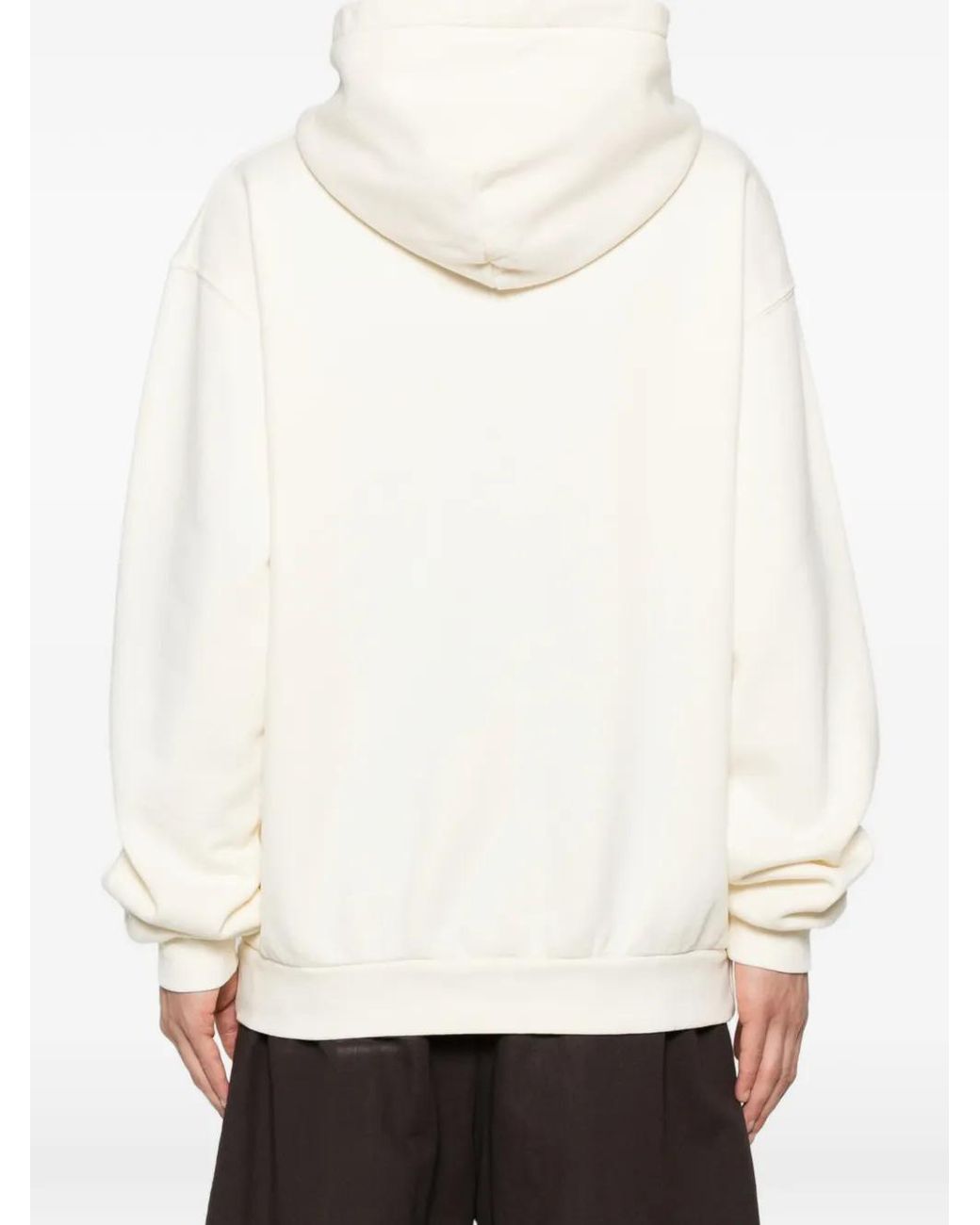 One Of These Days White Graphic-Print Hoodie for men