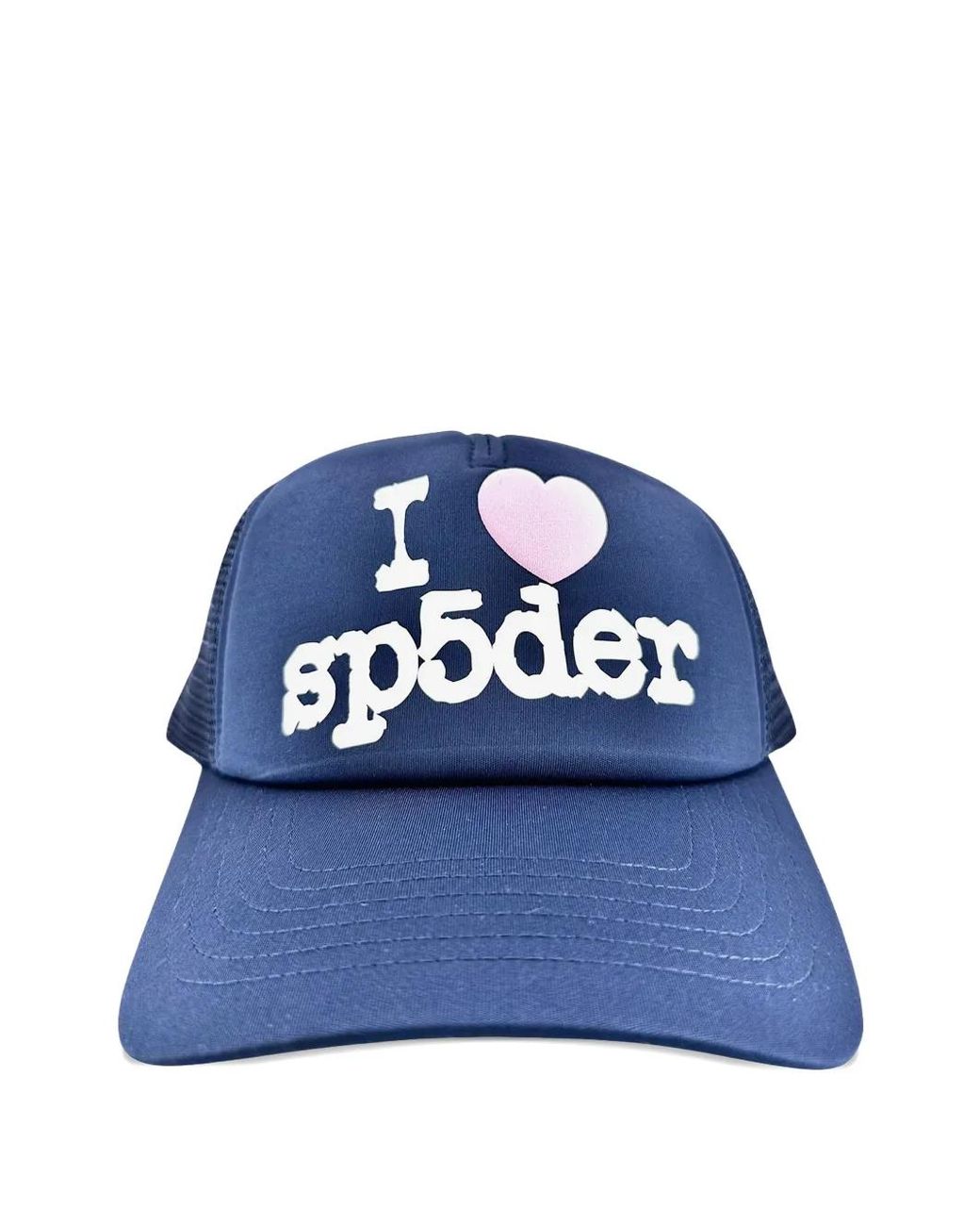 Sp5der Blue I Heart Cap for men