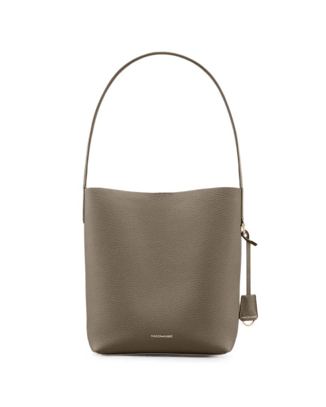 Maison De Sabre Gray The Bucket Soft Tote Bag