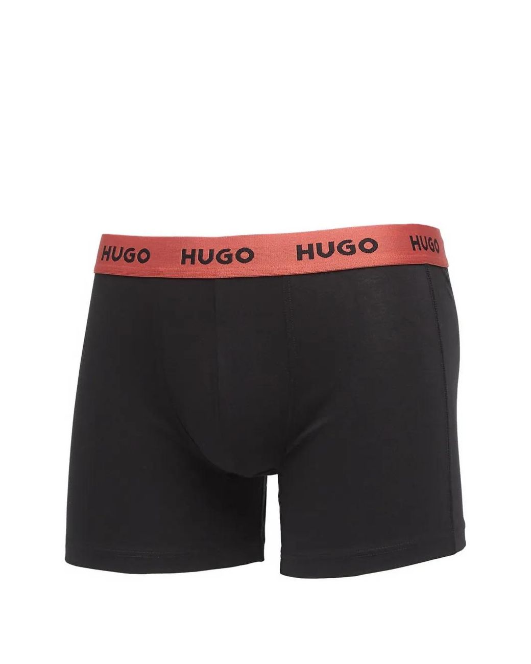 HUGO Black Logo-Waistband Boxers (Set Of Three) for men