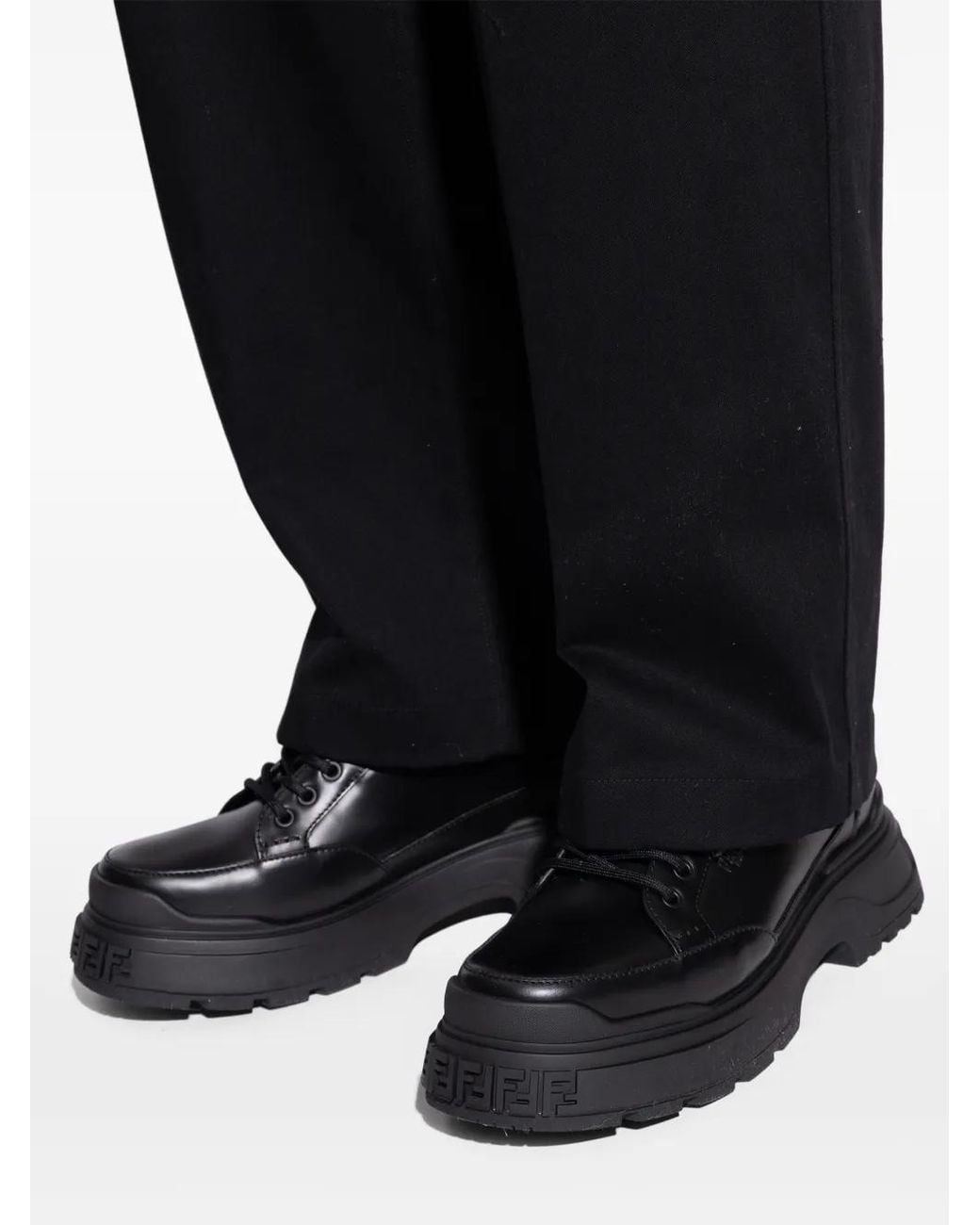 Fendi Black Force Light Lace-Ups for men