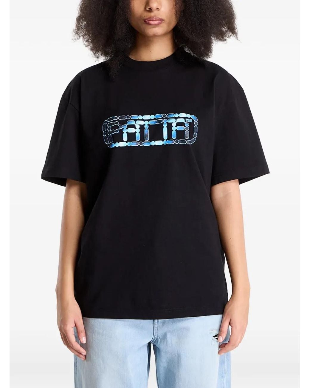PATTA Black Bike Chain T-Shirt for men
