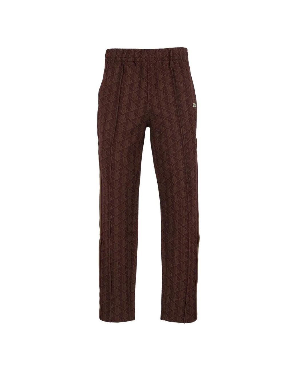 Lacoste Brown Paris Monogram Sweatpants for men