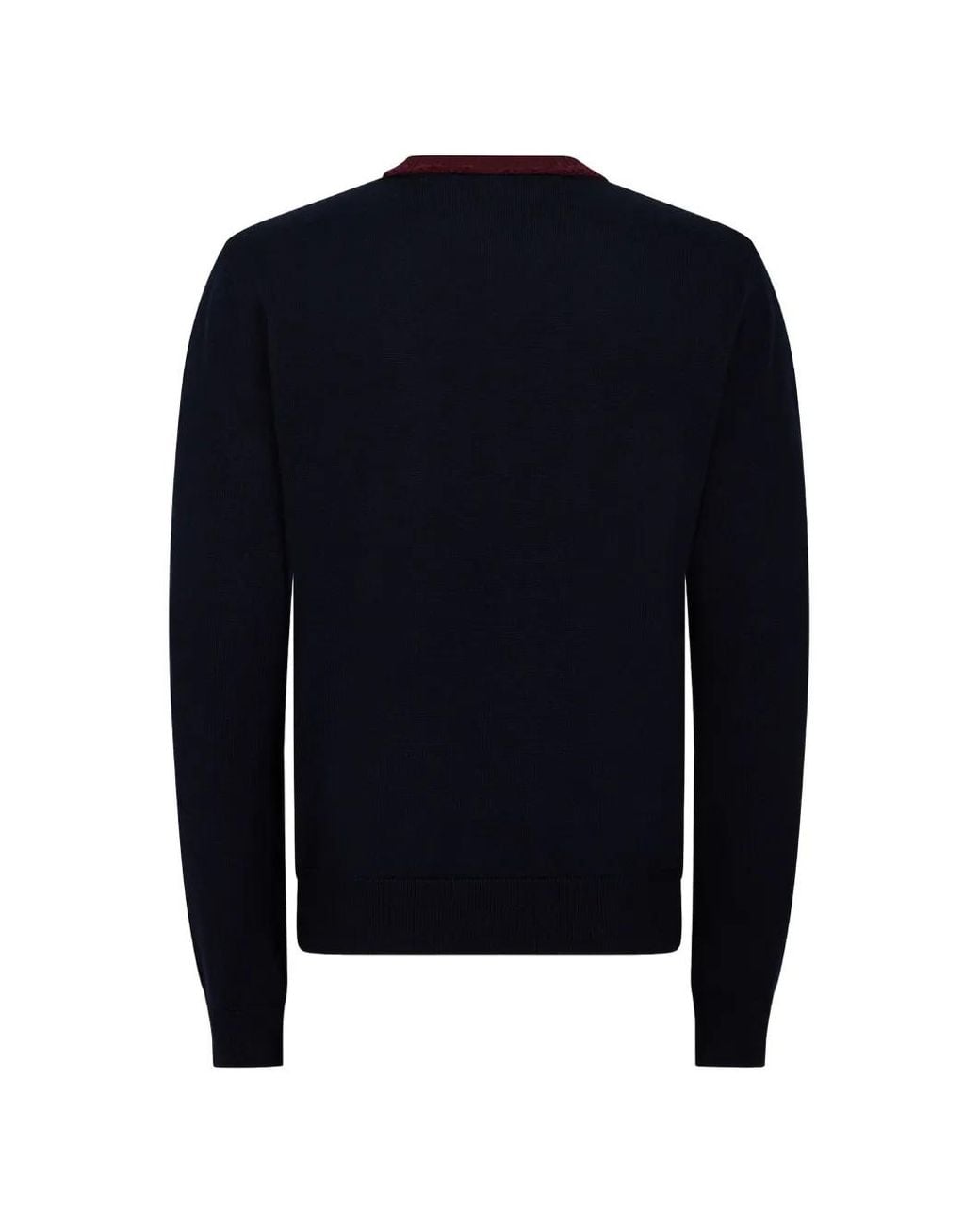 DSquared² Blue College Wool Sweater for men