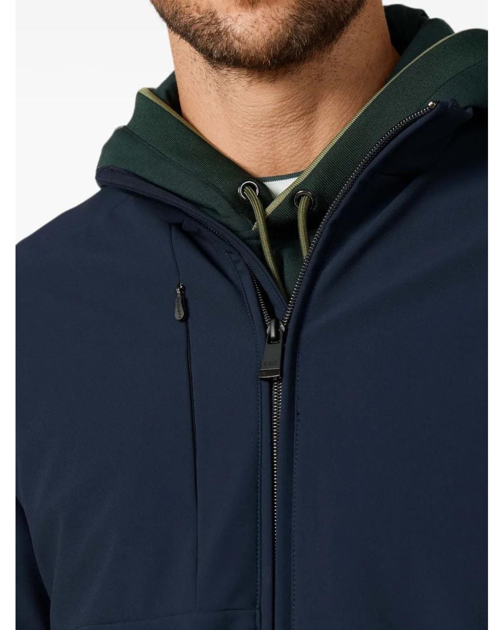 Hackett Blue Softshell Blouson Jacket for men