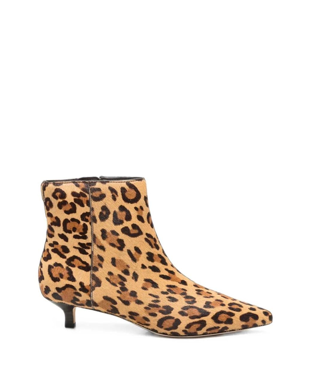 Ralph Lauren Natural Leopard-Print Ankle Boots