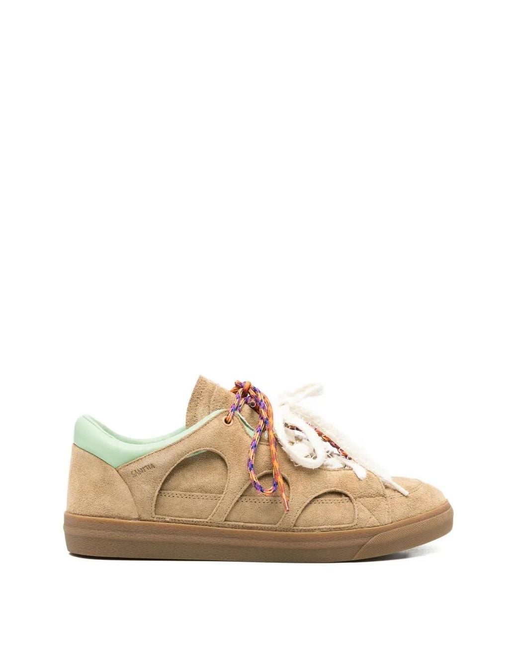 Santha White Love Park Cut-Out Quilted Sneakers for men
