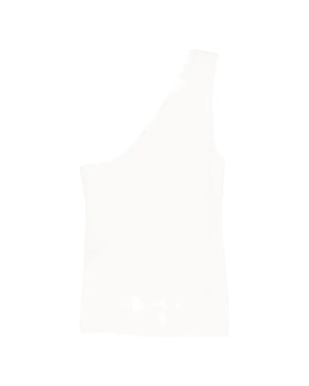 Lisa Yang White Sorea One-Shoulder Top