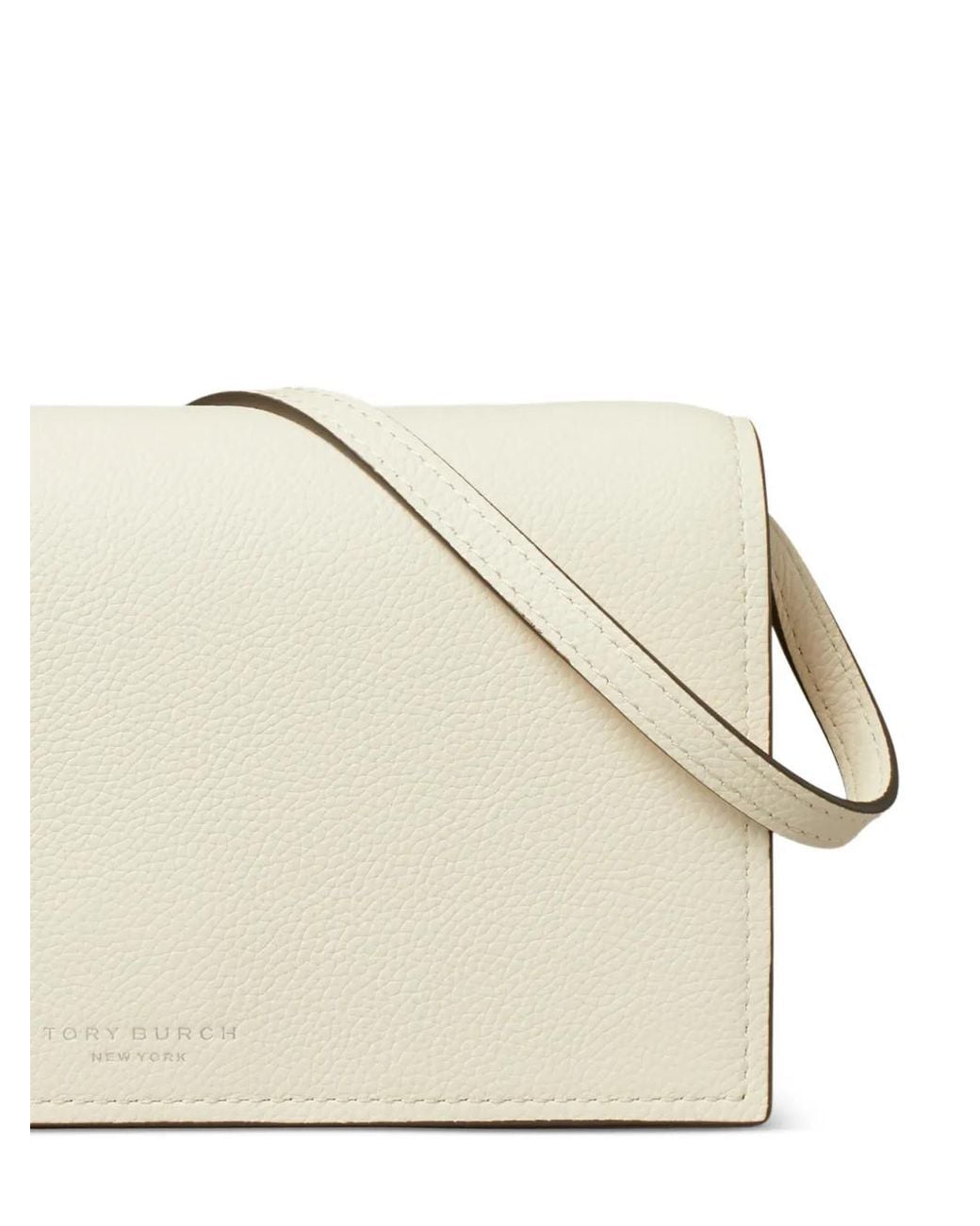 Tory Burch Natural Romy Zip Fastening Cross Body Bags