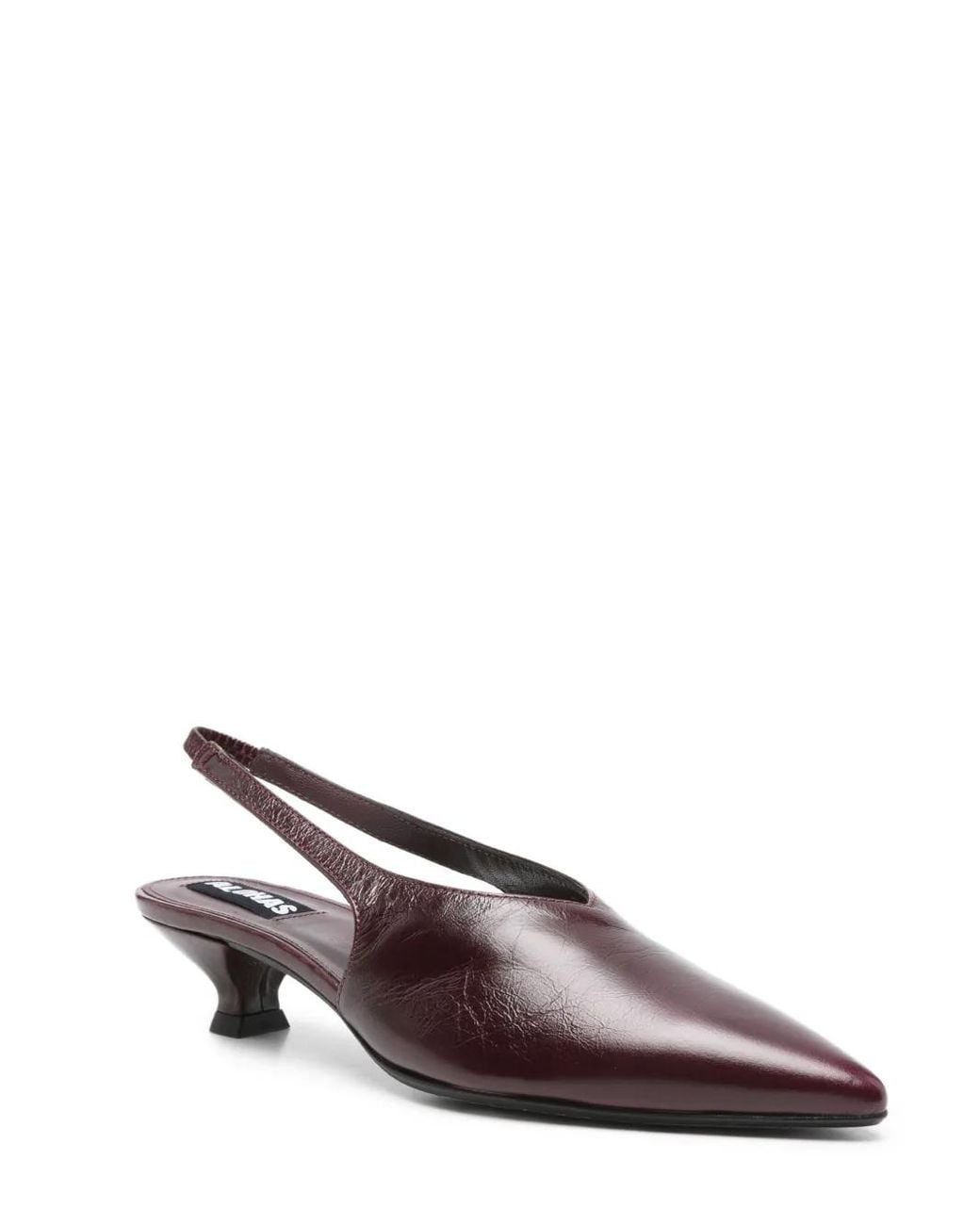 Alohas Brown 40Mm Slingback Pointed-Toe Heeled Pumps