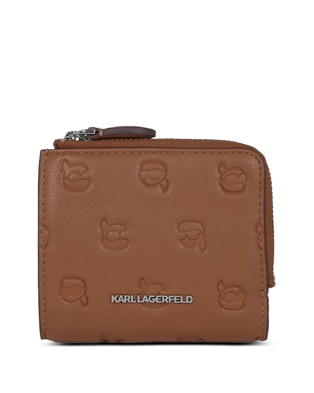 Karl Lagerfeld Brown Ikon Monogram Bifold Wallet
