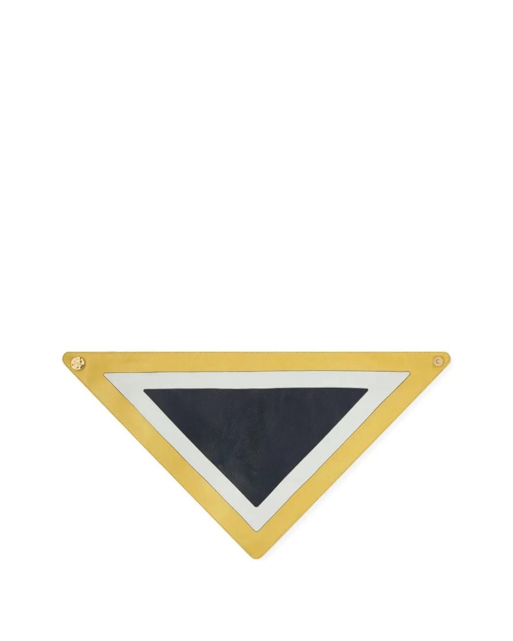 RETORI Yellow Color-Block Leather Bandana Scarf for men