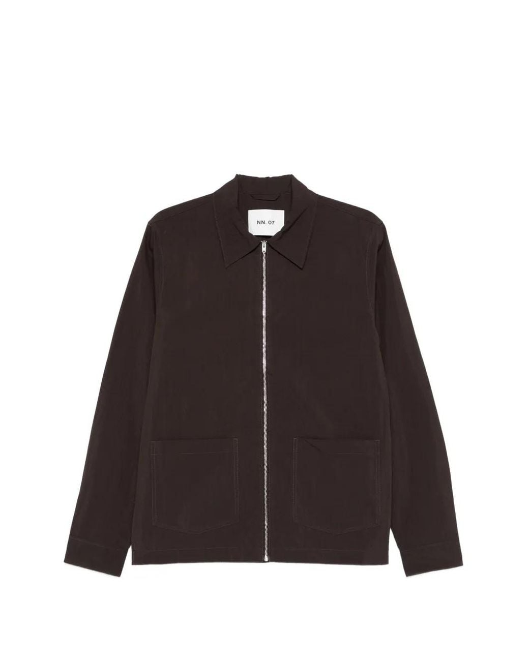 NN07 Brown Virgil Zip Pocket Jacket for men