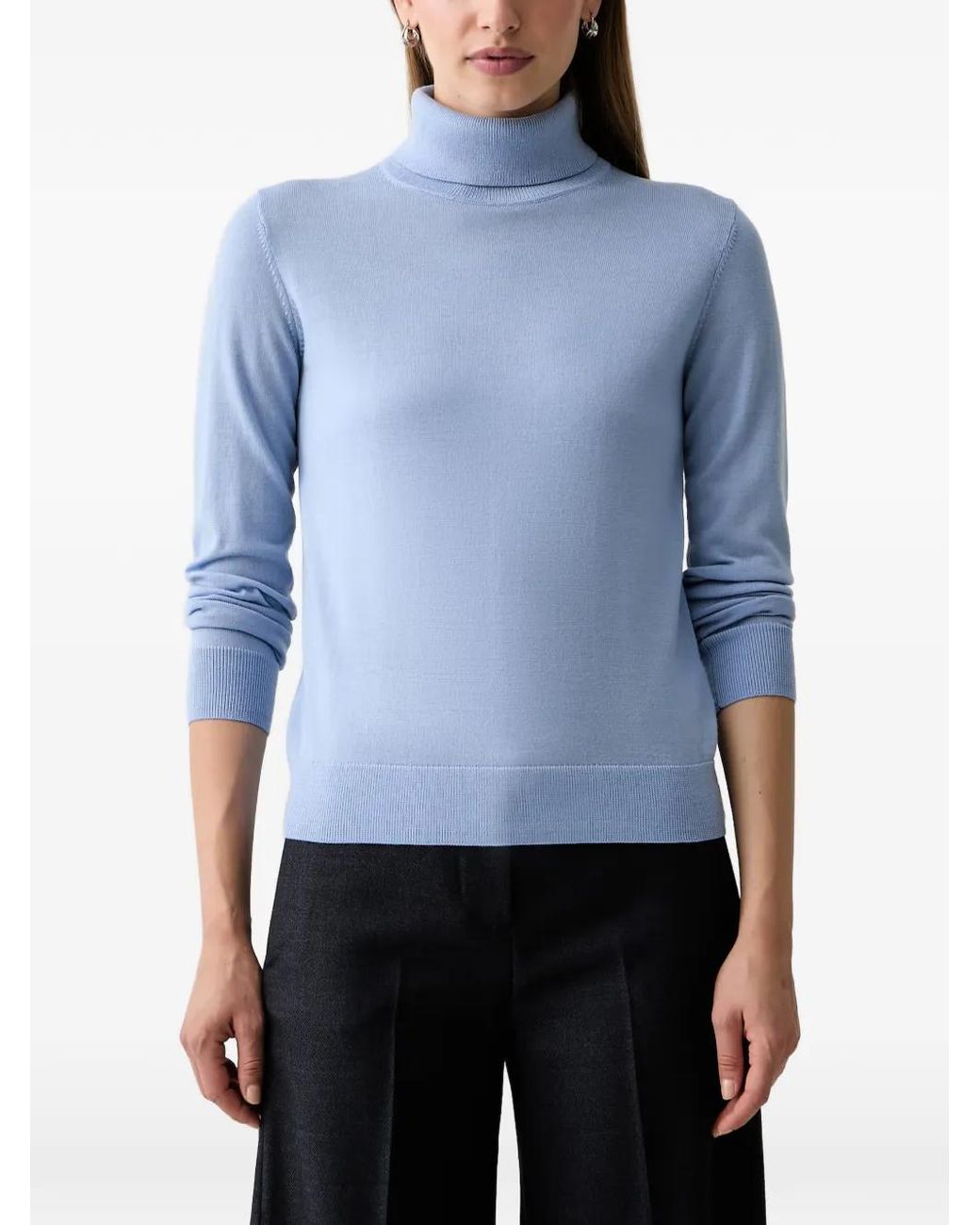 Gant Blue Roll-Neck Sweater