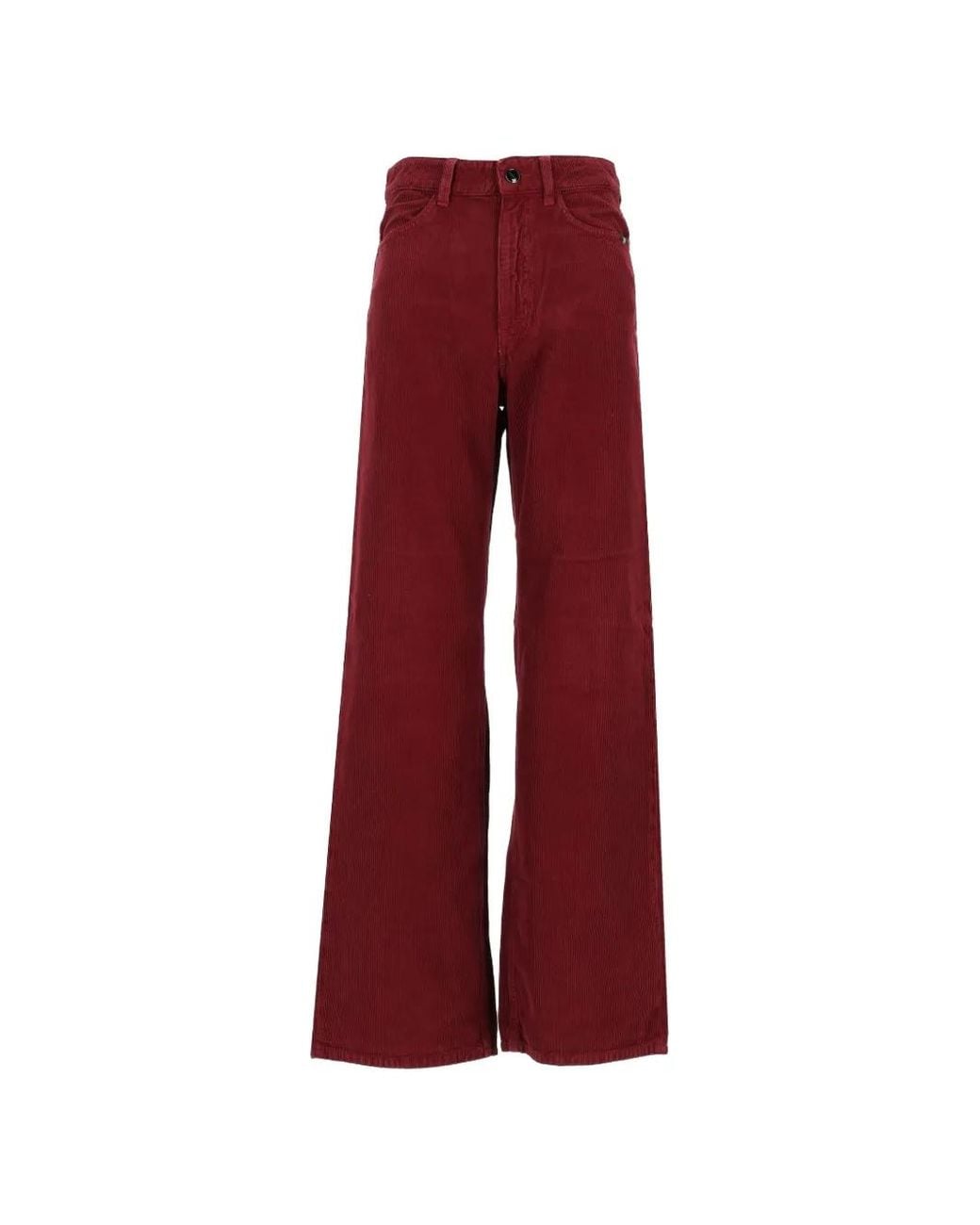 AMISH Red Linda Corduroy Trousers