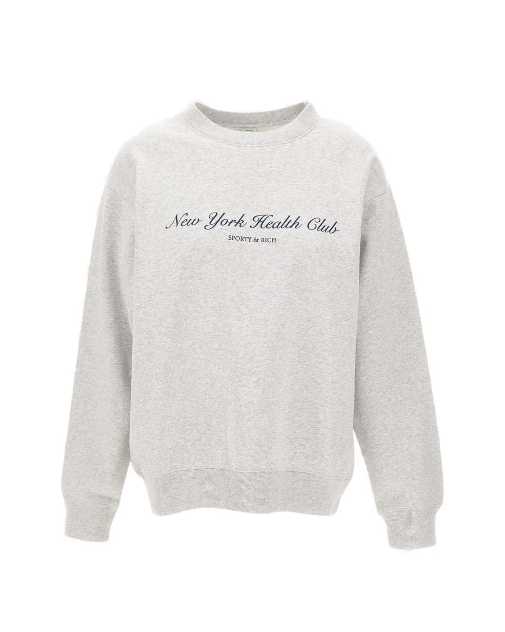 Sporty & Rich White Ny Health Club Sweatshirt