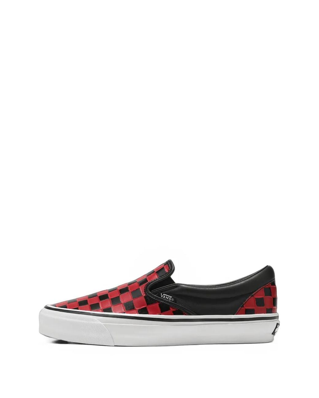 Vans White Classic Slip-On 98 Vibram Checkerboard Sneakers for men