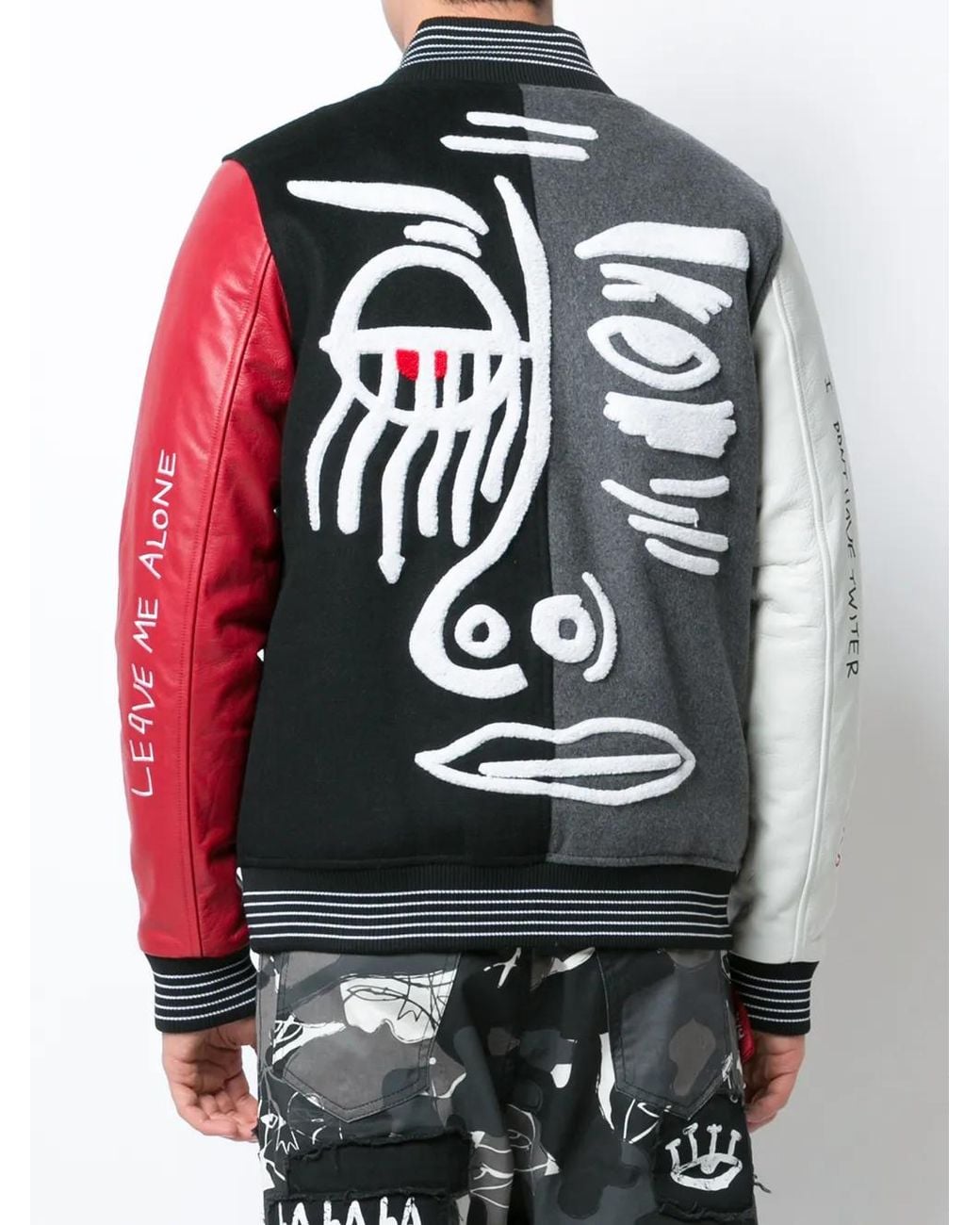 Skribble Varsity Jacket di Haculla in Multicolor da Uomo