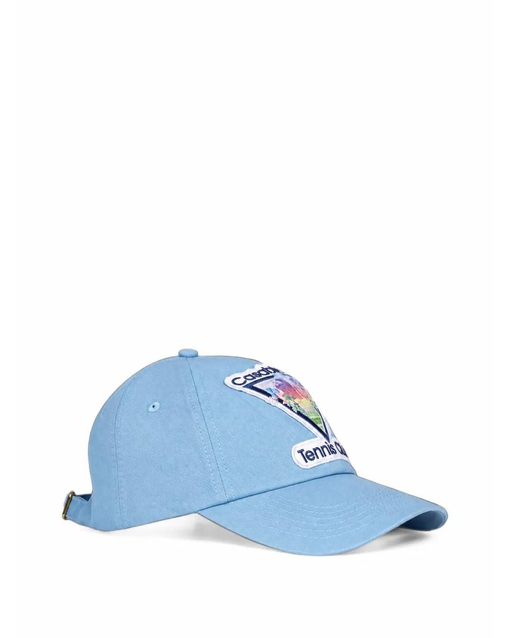 Casablanca Blue Logo-Patch Baseball Cap for men