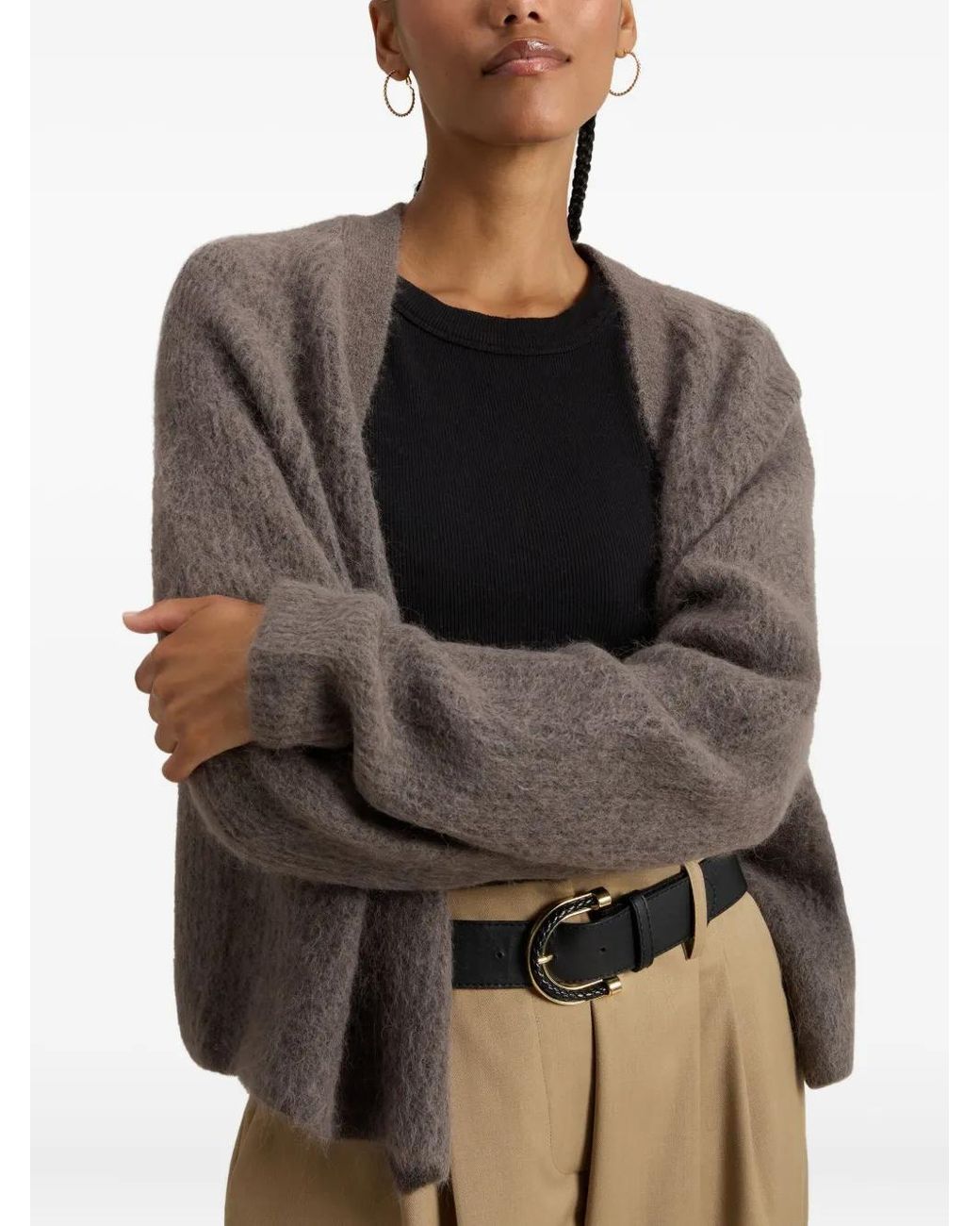Woolrich Brown Brushed Cardigan