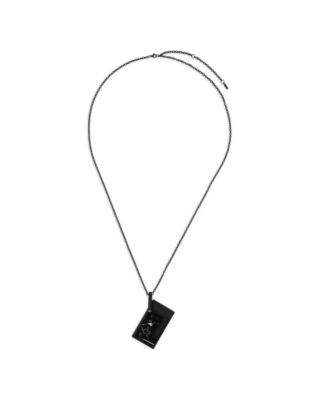 S T Dupont Blue Collier À Pendentif Briquet Imprimé Catwoman