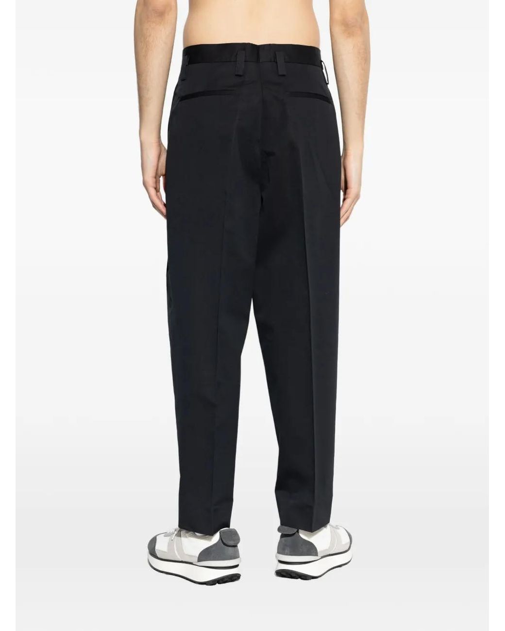 Jil Sander Black Pleated Trousers for men