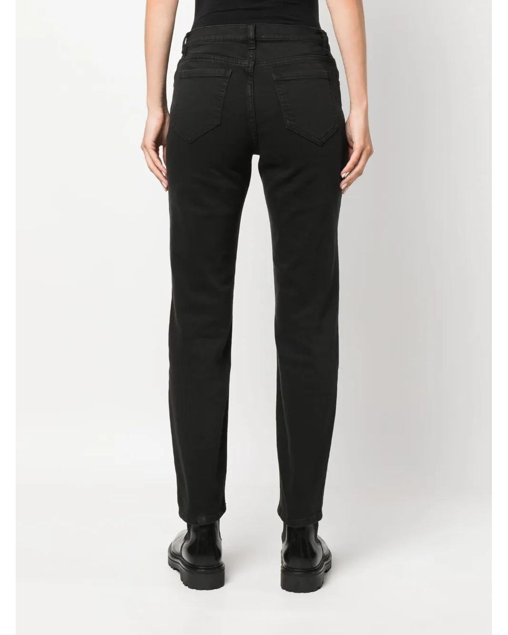 P.A.R.O.S.H. Black Skinny Jeans With Classic Five-Pocket Design