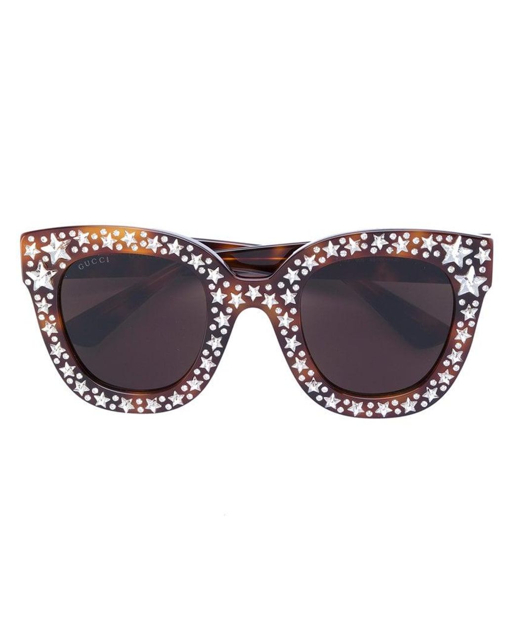 Gafas de sol con apliques de estrellas swarovski Gucci de color Marrón |  Lyst
